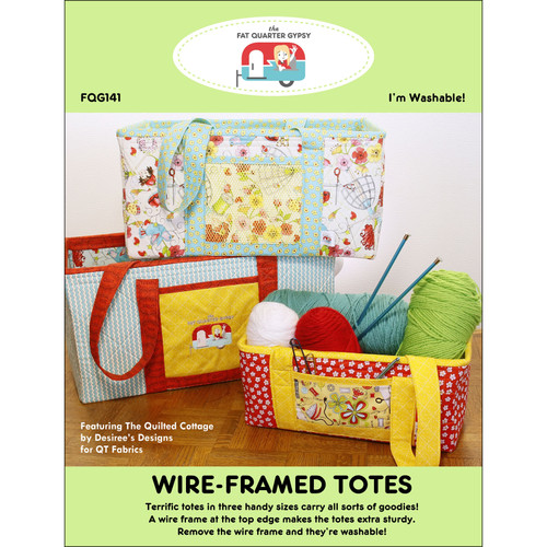 PATTERN WIRE FRAMED TOTES