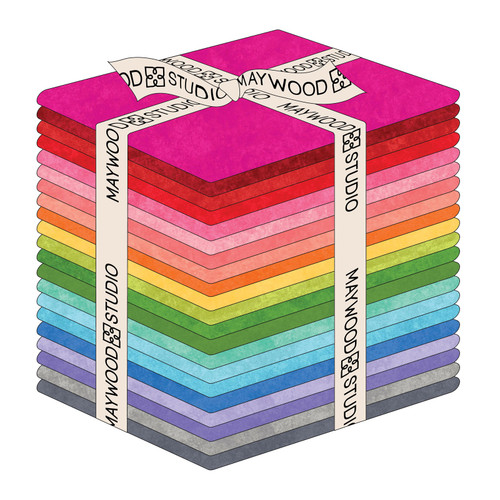 FAT QTR SHADOW PLAY FLAN BRIGHTS (21)