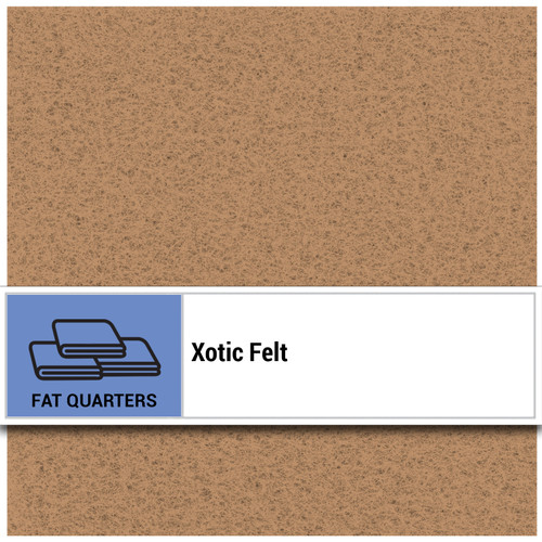 FAT QTR XOTIC FELT 10 PK SAND DOLLAR