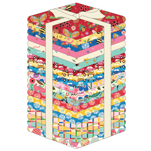 FAT QTR HEY LOVE BUG (19) PK OF 3 EA