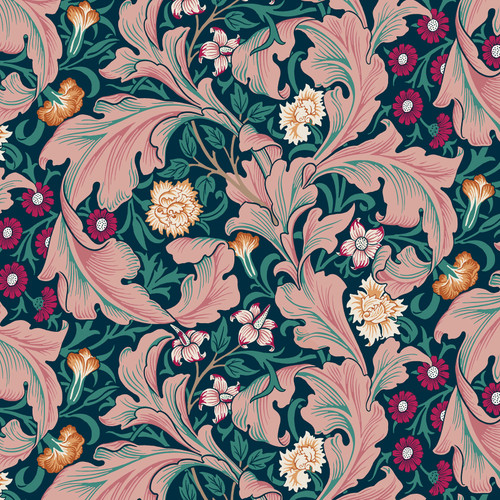 BEDFORD PARK COT LAWN CLWM019 TEAL 54/55"