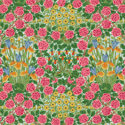 BEDFORD PARK COT LAWN CLWM022 SEA GLASS 54/55"