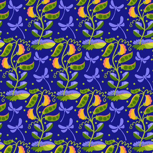 VEGETABLE PATCH PWJS185 BLUE DIGITAL