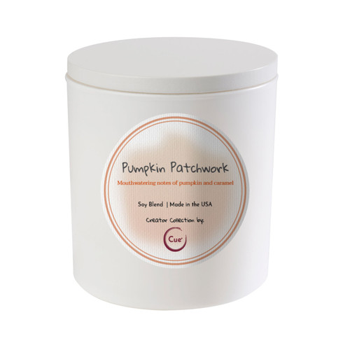 CANDLE PUMPKIN PATCHWORK 7.5oz PK OF 4 EA