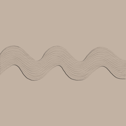 RIC RAC POLY 1.375"24Y TAN