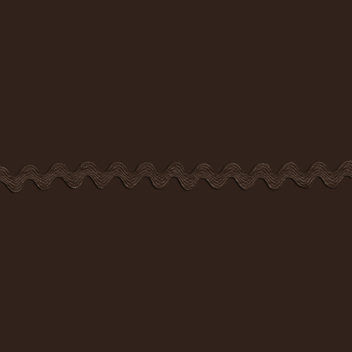 RIC RAC POLY .375"144Y BROWN