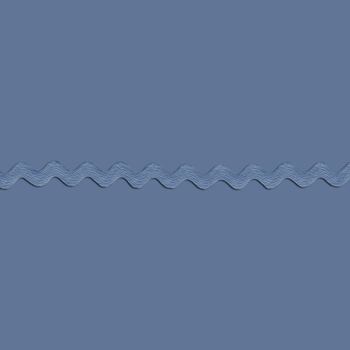 RIC RAC POLY .5"144Y D BLUE