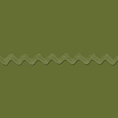 RIC RAC POLY .625"144Y OLIVE