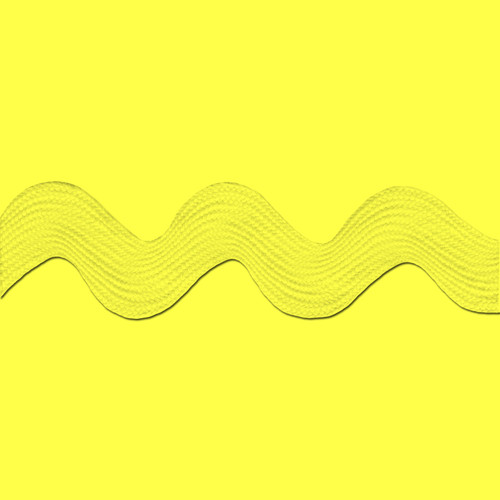 RIC RAC POLY 1.375"72Y B YELLO