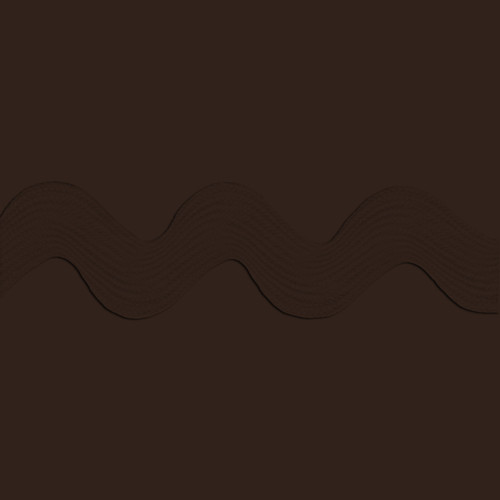 RIC RAC POLY 1.375"72Y BROWN