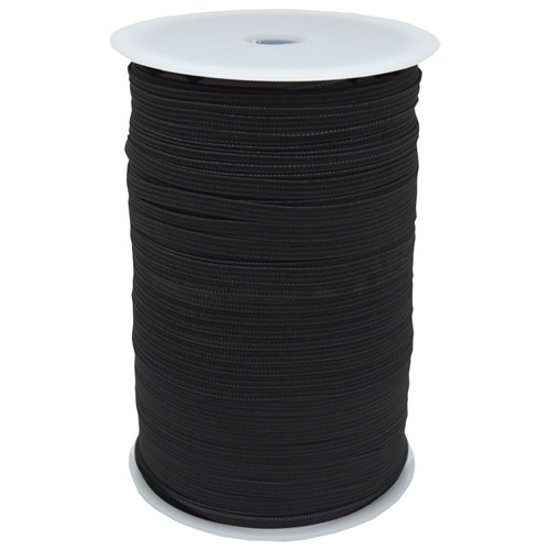 BRAID ELASTIC .25"x 220y BLACK