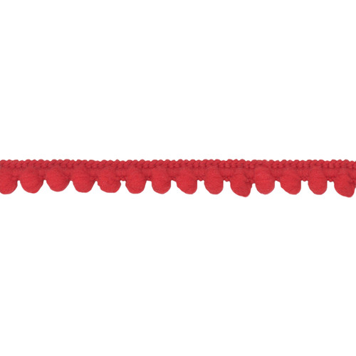 POM POM FRINGE 10MM 36YD RED (BABY)