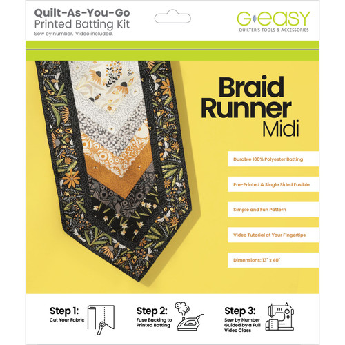 PRINTED BATT RUNNER BRAID MIDI