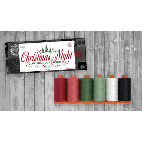 THREAD ASST CHRISTMAS NIGHT 50wt LG (6 SPOOLS - 1422yd EA)