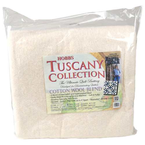 TUSC COT WOOL BATT 72"x 96"