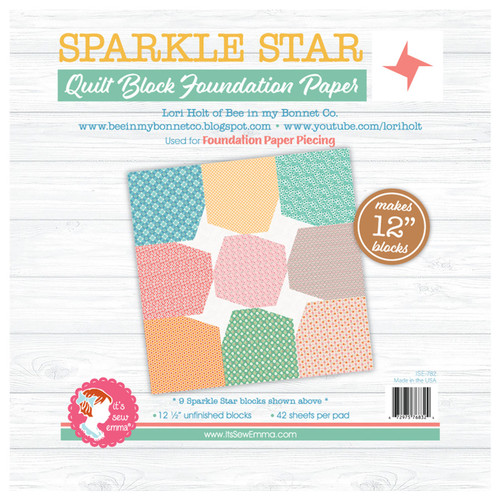 FOUNDATION PAPER 12" SPARKLE STAR (42 SHEETS)