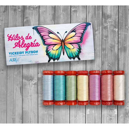 THREAD ASST HILOS DE ALEGRIA 50wt SM (7 SPOOLS - 220yds EA)