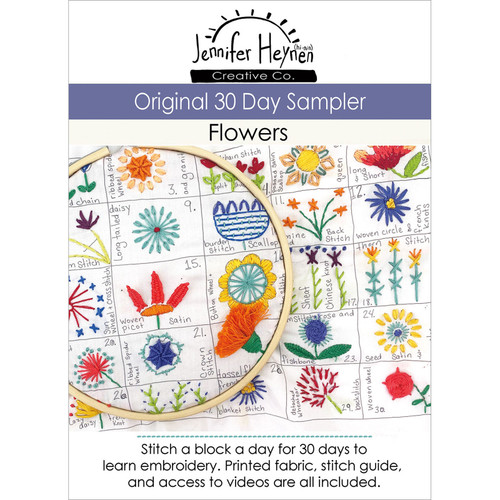 EMBROID KIT 30 DAY SAMPLER FLOWERS ORIGINAL