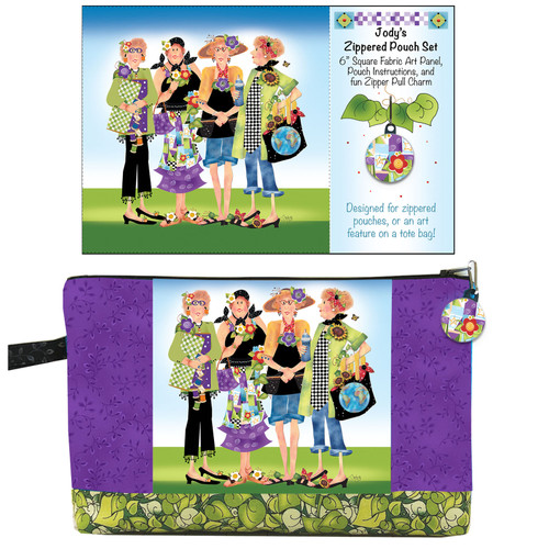 KIT ZIP POUCH SET GIRLFRIENDS PK OF 2 EA