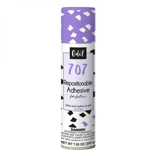 SPRAY 707 REPOS FABRIC ADHESIVE 7.05oz CS OF 6 EA