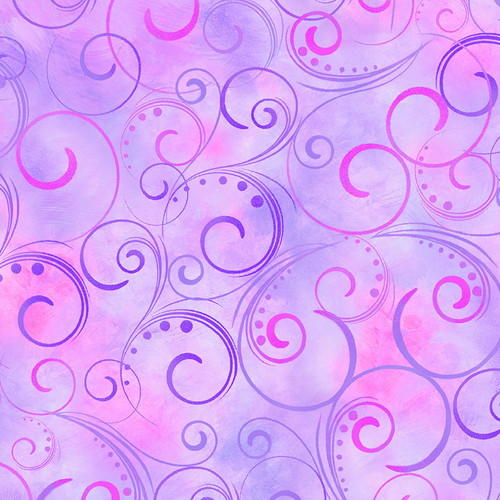 SWIRLING SPLENDOR 9705W 26 LILAC 108"