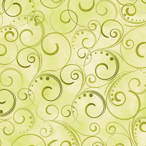 SWIRLING SPLENDOR 9705W 40 MOSS GREEN 108"