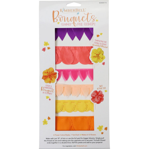 BOUQUETS SUMMER PULL FLOWERS 1yd EACH OF 6 STYLES