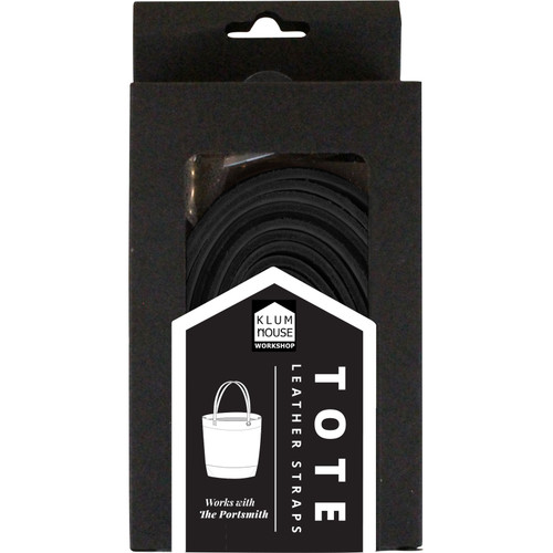 KIT LEATHER TOTE BLACK ANTIQUE BRASS