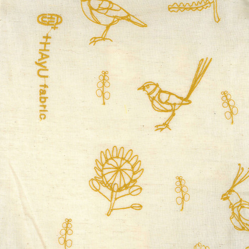 HAYU EGXA 7709 1 A EMBROIDERY COT/LIN DBL GAUZE 38"
