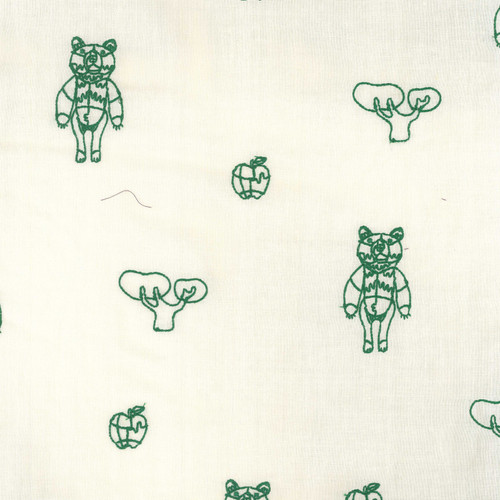 HAYU EGXA 7712 1 A EMBROIDERY DBL GAUZE 38"