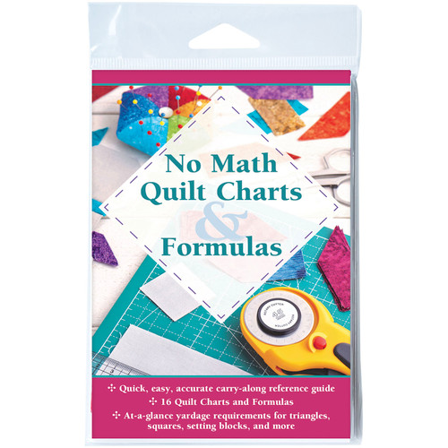 BOOK POCKET GUIDE NO MATH QUILT CHARTS (CLEAR SLEEVE)