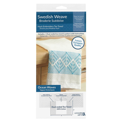 SWEDISH WEAVE EMBROID KIT OCEAN WAVES