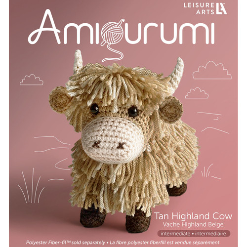 CROCHET KIT HIGHLAND COW TAN