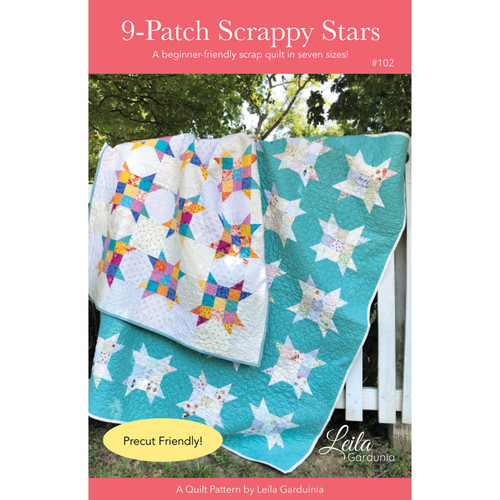PATTERN 9-PATCH SCRAPPY STARS