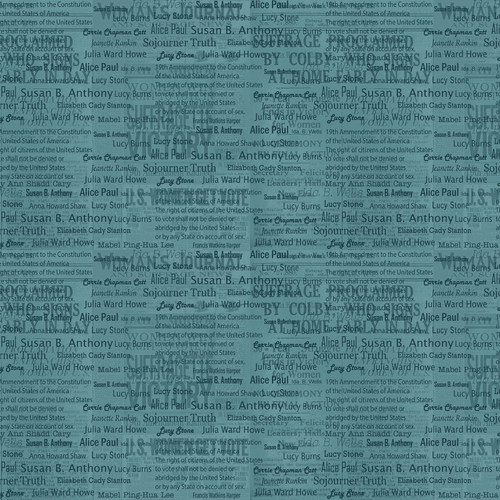 VOTES FOR WOMEN 12321 84 TURQUOISE DIGITAL