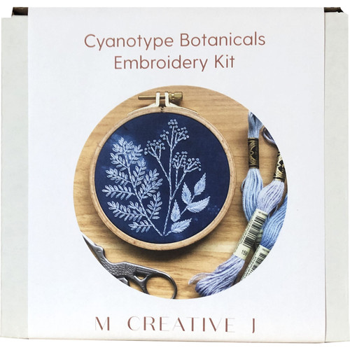 EMBROID KIT CYANOTYPE BOTANICAL
