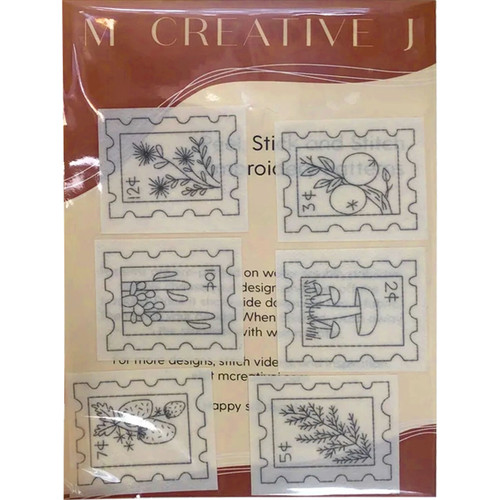 PEEL STICK STITCH BOTANICAL STAMPS