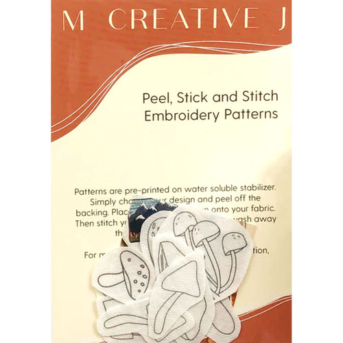 PEEL STICK STITCH MUSHROOMS