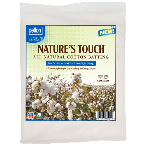 COTTON NATURAL BATT 72" X 96" CS OF 6 EA