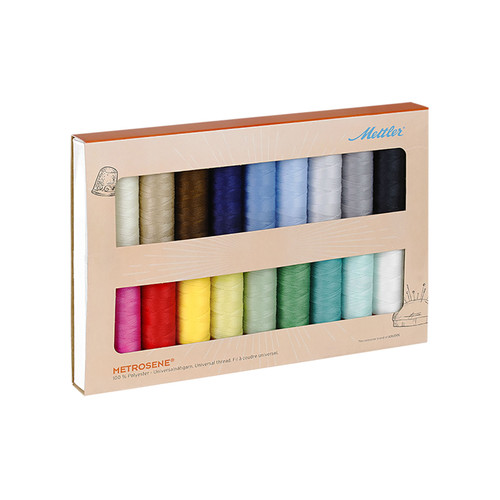THREAD KIT METROSENE 50wt 18 SPOOLS - 164yds EA