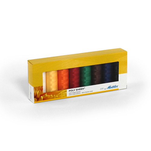 THREAD KIT POLY SHEEN 40wt 8 SPOOLS - 220yds EA
