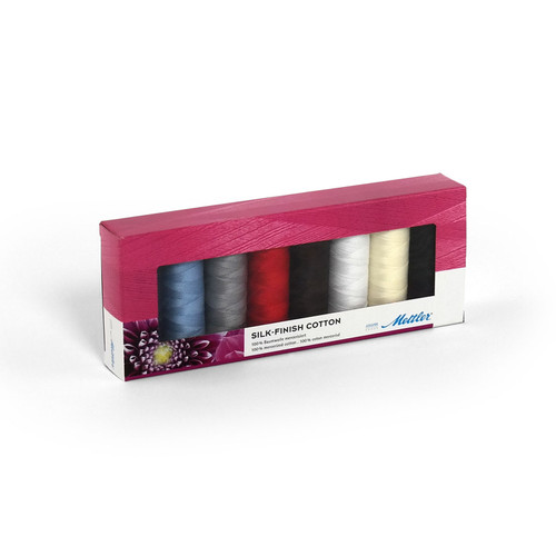 THREAD KIT SILK FIN COTTON 8 SPOOLS - 164yds EA 50wt