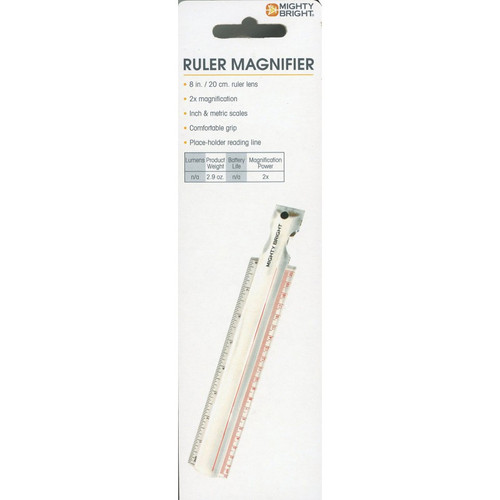 RULER MAGNIFIER 8"