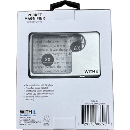 POCKET LED LIGHTED TRAVEL MAG FROM WITHIT