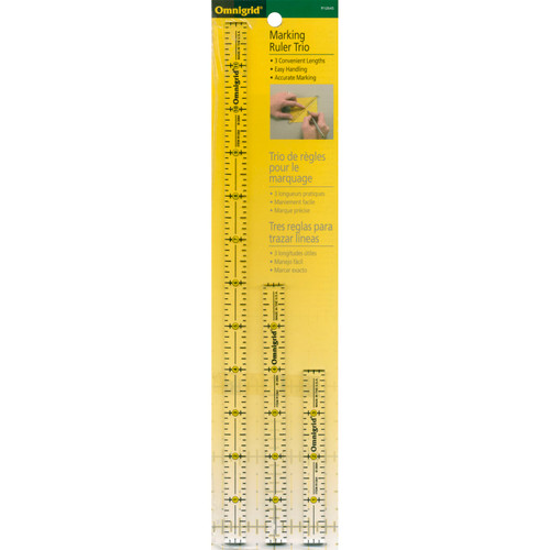 RULER SET MARKING RULER TRIO PK OF 3 EA