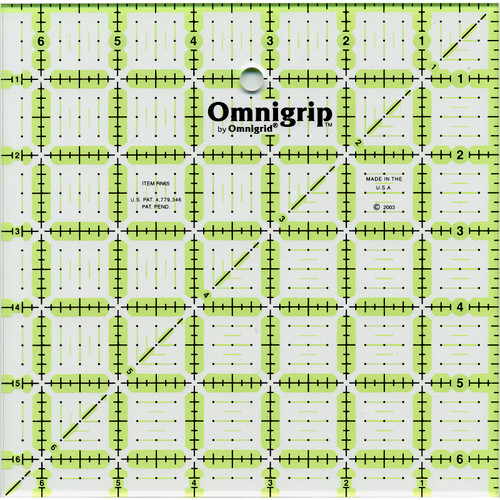 RULER 6.5" X 6.5" OMNIGRIP PK OF 3 EA