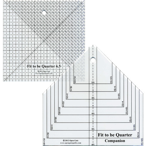 RULER FIT TO BE QUARTER 6.5" & COMPANION