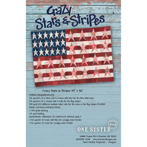 PATTERN CRAZY STARS STRIPES