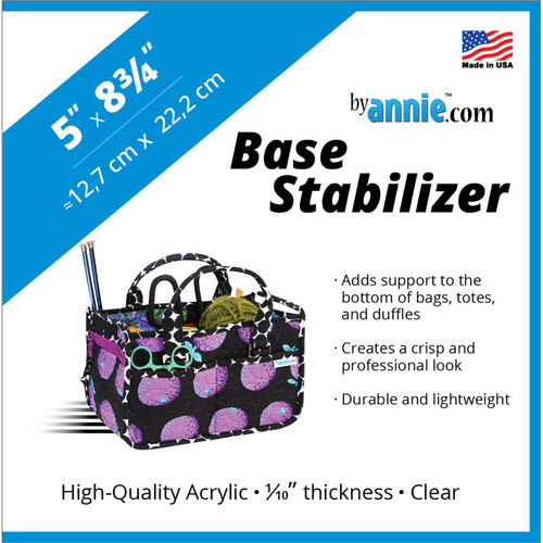 BASE STABILIZER 5"x 8.75" (CLEAR ACRYLIC)