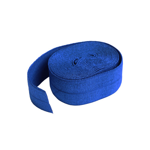 FOLD OVER ELASTIC 2y BLAST BLU .75"